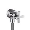 CITTERIO Wall connection Stop with non-return valve, shut-off valve cross handle  CROMO  AXOR 39883000 HANSGROHE - 1