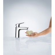 Logis Logis Basin mixer  100 CoolStart with  pop-up waste set Hansgrohe 71107000 HANSGROHE - 1