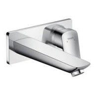 Logis Mitigeur monocommande de lavabo mural avec bec 19.5 cm Hansgrohe 71220000 HANSGROHE - 1