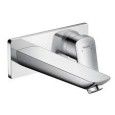 Logis Mitigeur monocommande de lavabo mural avec bec 19.5 cm Hansgrohe 71220000 HANSGROHE - 1