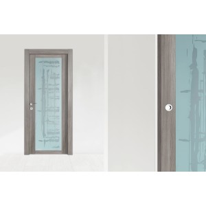 Desa Verglaste Holztür Panix Serie Grey Ash Glass Ice DESA PORTE - 1
