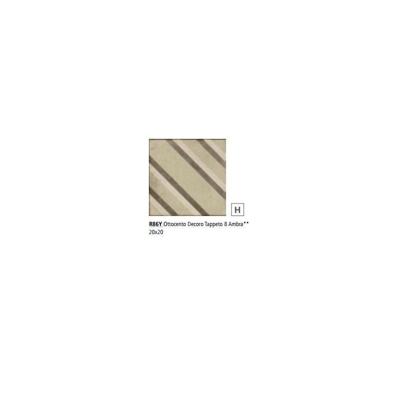 OTTOCENTO TAP 20X20  8 AMBRA DEKOR - Ragno R86Y RAGNO  - 1