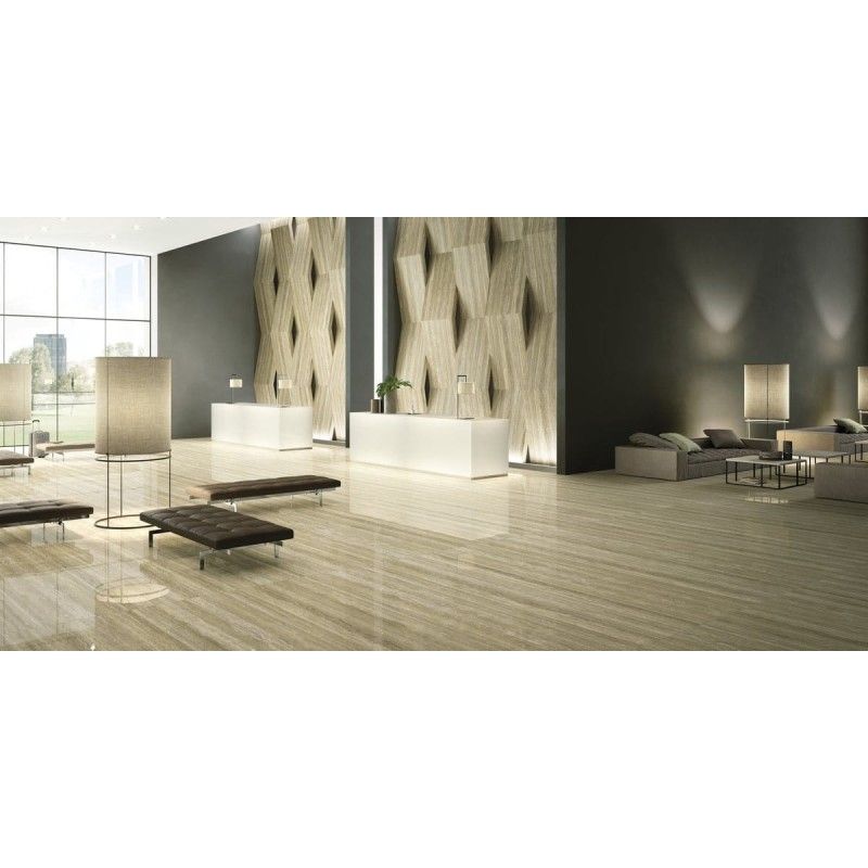 MAXIMUM TRAVERTINO 6MM LUCIDATO 75X37,5 - GRANITI FIANDRE MML23673 GRANITI FIANDRE - 1