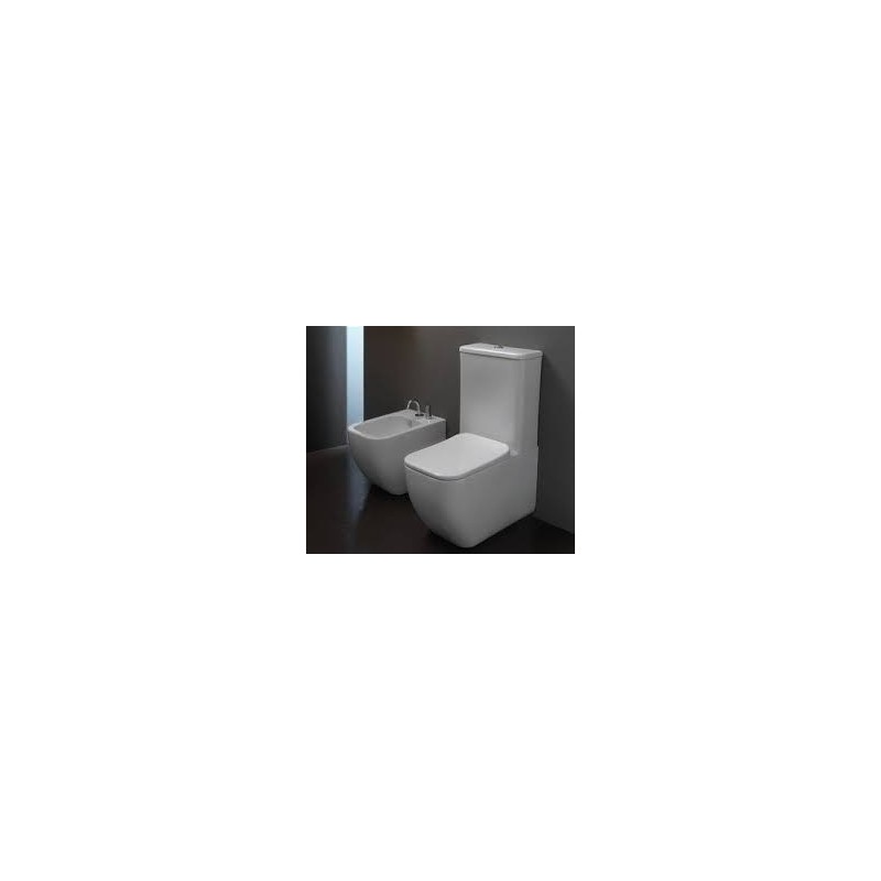 GSG BRIO WC monobloc sans jante avec systeme d'echappement Smart Clean, décharge murale ou au sol. 36x69 BRMBL GSG  - 1