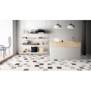 PATCHWORK B&W WHITE - CSAPBWWH20 20x20 Ceramica Sant'Agostino CERAMICA SANT'AGOSTINO - 1