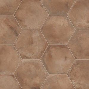 Marca Corona  TERRA ROSSO ESAGONO 25X21,6 ESA 0091
