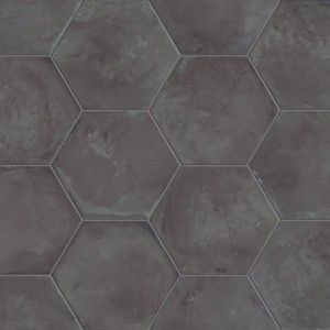 Marca Corona  TERRA NERO ESAGONO 25X21,6 ESA 0094
