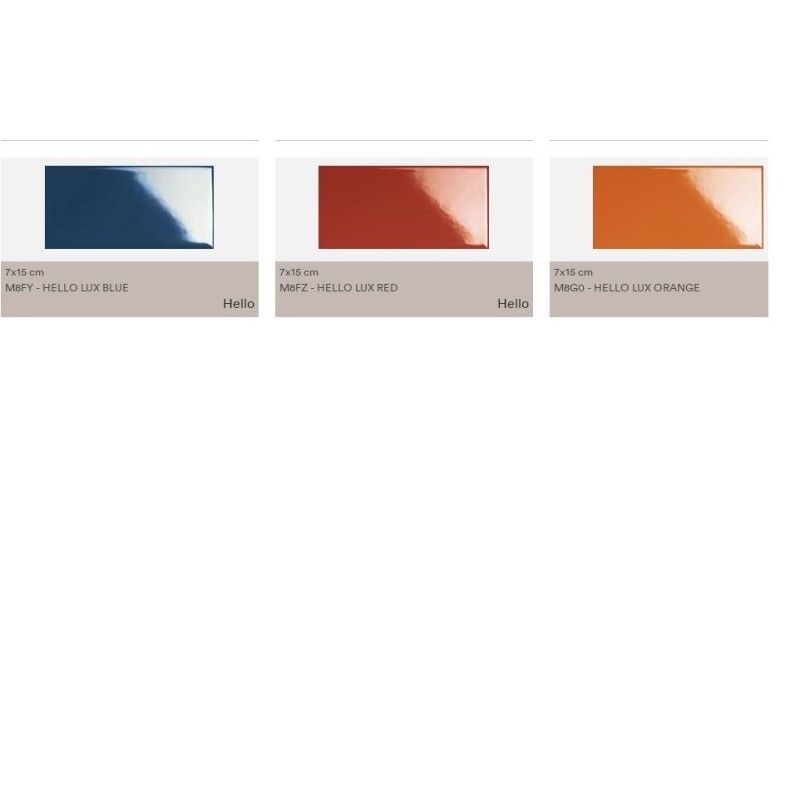 HELLO LUX RED 7,5X15 cm - MARAZZI  M8FZ