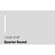 PATCHWORK QUARTER ROUND  B&W WHITE - CSAQCPBW 1,5X20    Ceramica Sant'Agostino