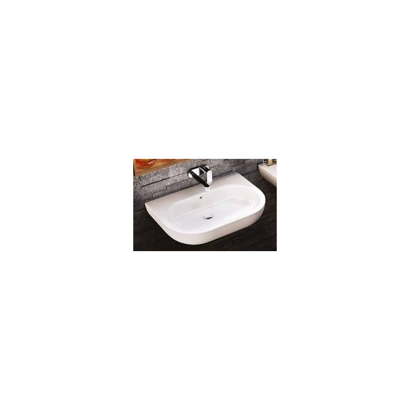 PASS WASHBASIN 62 COUNTERTOP/WALL-HUNG WHITE   - Ceramica Flaminia PS62L CERAMICA FLAMINIA - 1