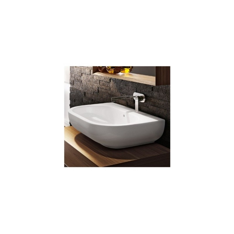 PASS WASHBASIN 72 COUNTERTOP/WALL-HUNG WHITE   - Ceramica Flaminia PS72L CERAMICA FLAMINIA - 1