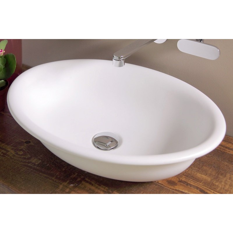 BOLL LAVABO 56 APPOGGIO FORO CENTRALE BIANCO   - Ceramica Flaminia BL56L CERAMICA FLAMINIA - 1