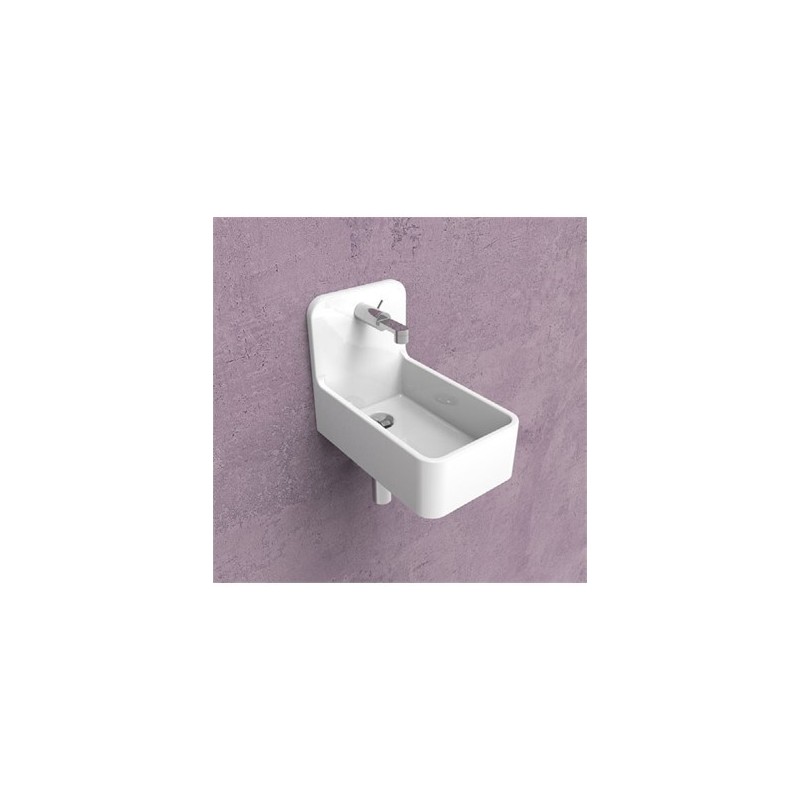 WASHBASIN MINIWASH 25X42 WALL-HUNG WHITE  S - Ceramica Flaminia MWL25 CERAMICA FLAMINIA - 1
