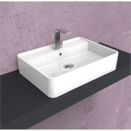 MINIWASH 60 AUFSATZ FLAECHE FUER ARMATUR WEISS   - Ceramica Flaminia MW60PR CERAMICA FLAMINIA - 1