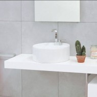 WASCHBECKEN  TWIN SET 52 AUFSATZ WEISS  - Ceramica Flaminia 5050/A CERAMICA FLAMINIA - 1