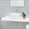 WASCHBECKEN  TWIN SET 52 AUFSATZ WEISS  - Ceramica Flaminia 5050/A CERAMICA FLAMINIA - 1