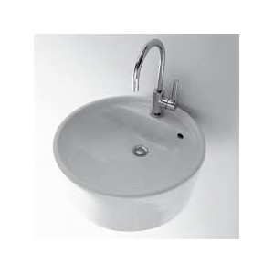 EVIER TWIN SET 52 SUSPENDU BLANC  - Ceramica Flaminia 5050/S CERAMICA FLAMINIA - 1
