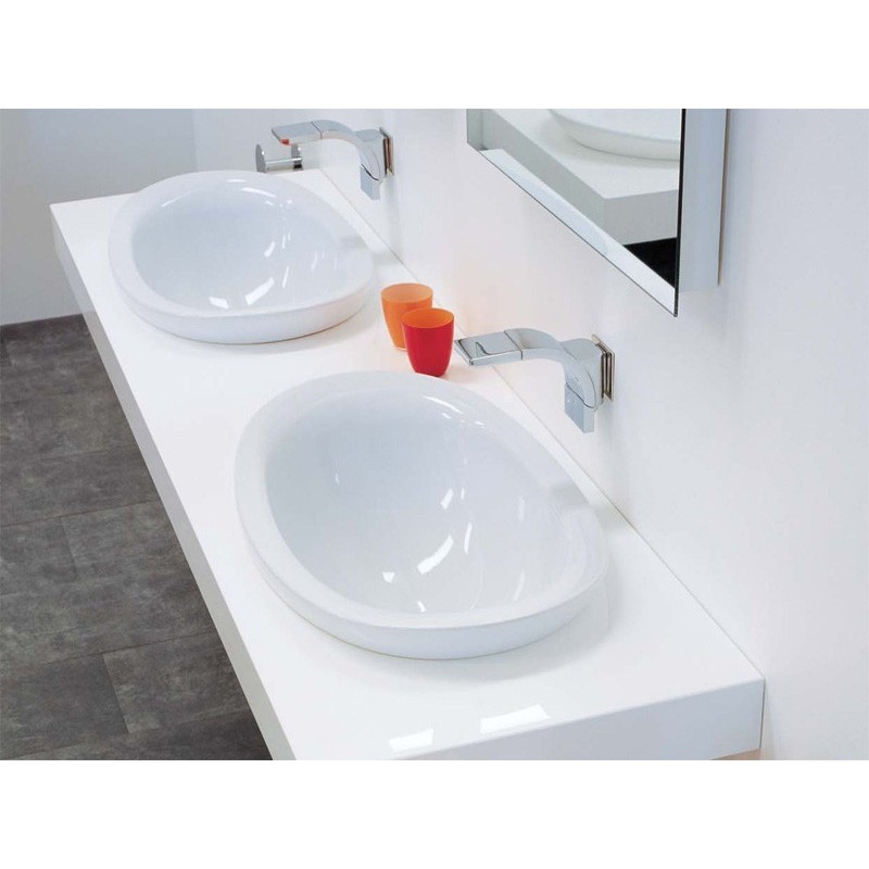 LAVABO 60 INCASSO IO BIANCO  - Ceramica Flaminia IO4260 CERAMICA FLAMINIA - 1