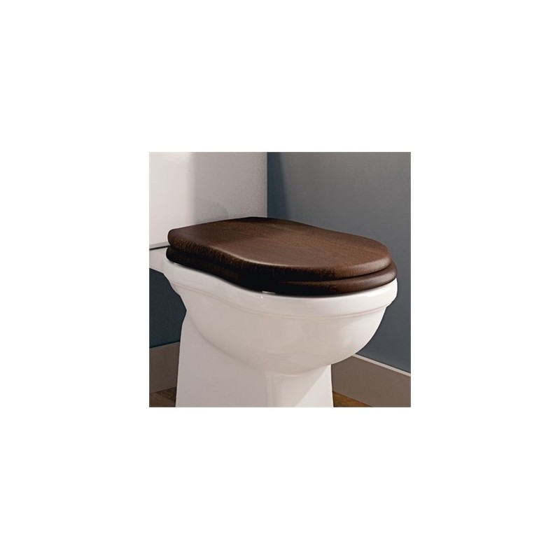 COPRIWC CERNIERE ORO EFI DISCESA RALLENTATO NOCE MASSELLO . - Ceramica Flaminia 23N/ORRM CERAMICA FLAMINIA - 1