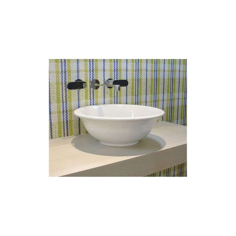BOLL WASCHBECKEN  42 AUFSATZ Zentrales Loch NUVOLA   - Ceramica Flaminia BL42LNUV CERAMICA FLAMINIA - 1
