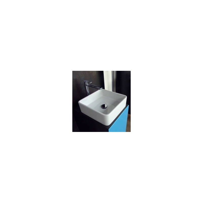 LAVABO MINIWASH 40X40 APPOGGIO/SOSPESO FANGO  S - Ceramica Flaminia MWL40FAN CERAMICA FLAMINIA - 1