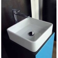 LAVABO MINIWASH 40X40 APPOGGIO/SOSPESO LATTE  S - Ceramica Flaminia MWL40LAT CERAMICA FLAMINIA - 1