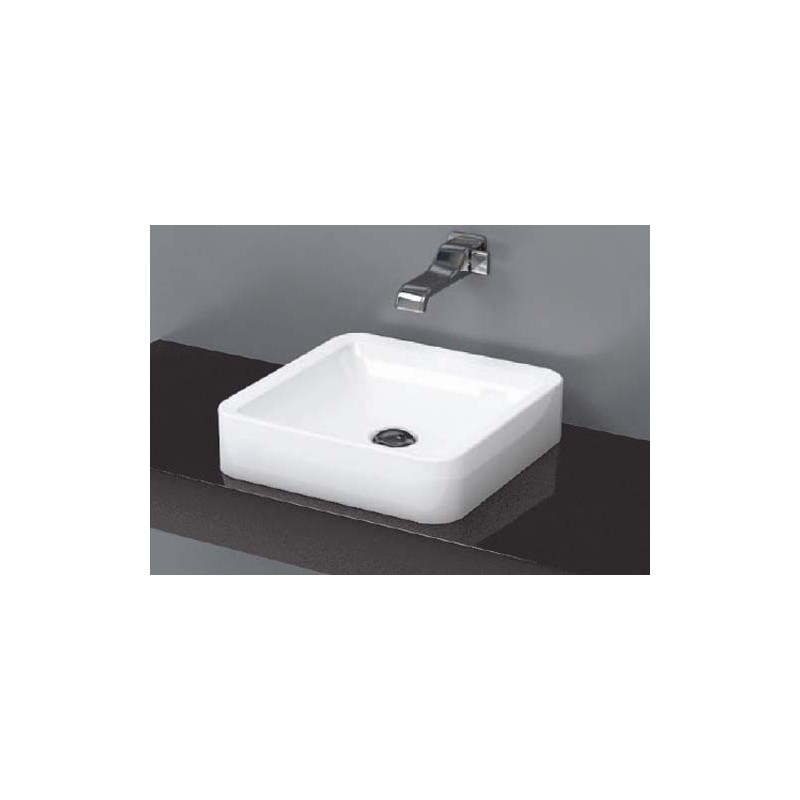 NILE EVIER 40 SOUTIEN NOIR   - Ceramica Flaminia NL40ANER CERAMICA FLAMINIA - 1