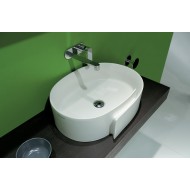ROLL EVIER 56 SOUTIEN/TROU CENTRAL BLANC   - Ceramica Flaminia RL56L CERAMICA FLAMINIA - 1