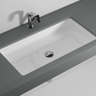 LAVABO MINIWASH 55X35 SOTTOPIANO NERO  S - Ceramica Flaminia MW60SPNER CERAMICA FLAMINIA - 1