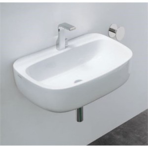 MONO EVIER 64 SOUTIEN/SUSPENDU NOIR   - Ceramica Flaminia MN64LNER CERAMICA FLAMINIA - 1