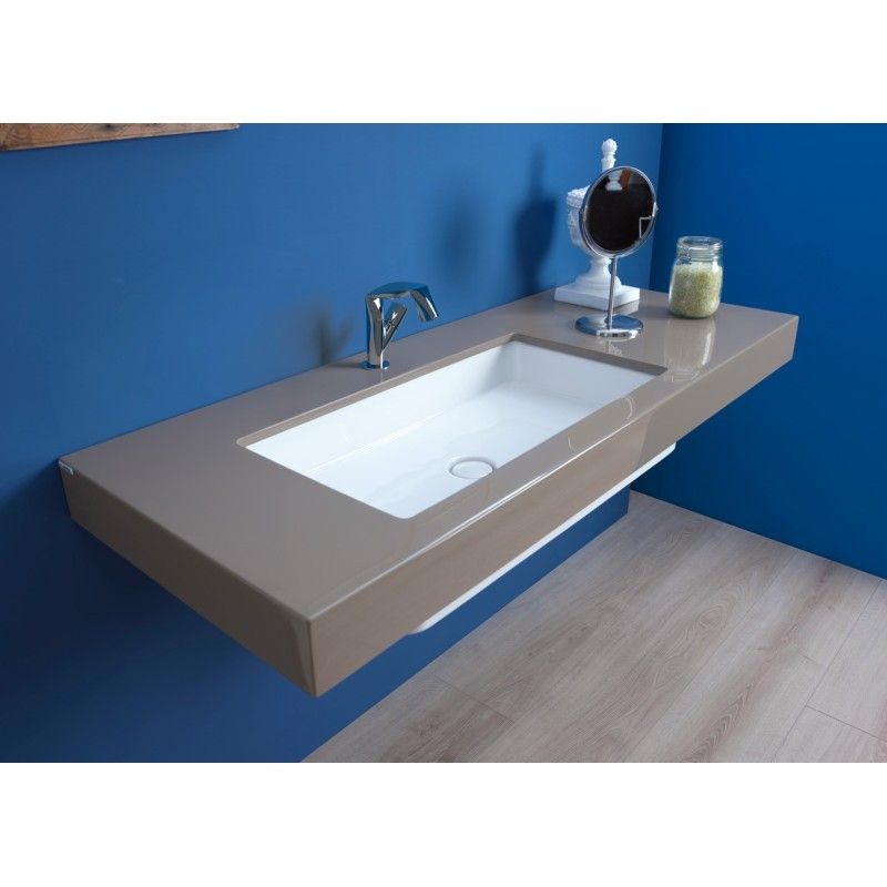 LAVABO MINIWASH 70X35 SOTTOPIANO NERO  S - Ceramica Flaminia MW75SPNER CERAMICA FLAMINIA - 1