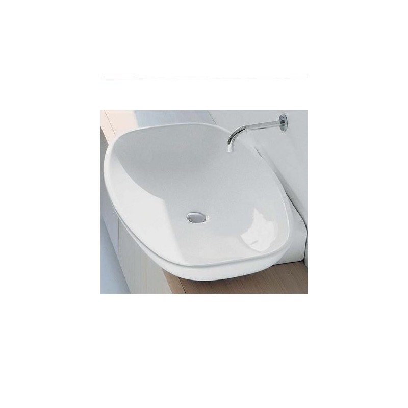 LAVABO 85 NUDA 1 LATTE  - Ceramica Flaminia 5080LAT CERAMICA FLAMINIA - 1