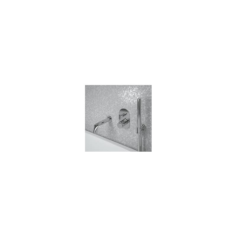 FOLD SPOUTH BATHTUB BUILT-IN 2 OUTLET CHROME - Ceramica Flaminia FL2570 CERAMICA FLAMINIA - 1