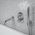 FOLD SPOUTH BATHTUB BUILT-IN 2 OUTLET CHROME - Ceramica Flaminia FL2570 CERAMICA FLAMINIA - 1