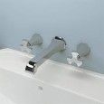 EVERGREEN 3 LOECHER WASCHBECKEN  PARET CHROME - Ceramica Flaminia EG206 CERAMICA FLAMINIA - 1