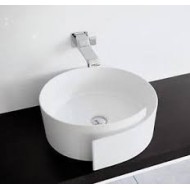 ROLL WASHBASIN 44 COUNTERTOP/CENTRAL HOLE LATTE   - Ceramica Flaminia RL44LLAT CERAMICA FLAMINIA - 1