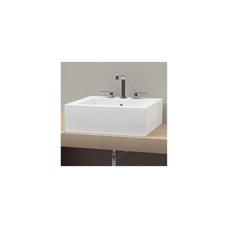 EVIER ACQUAGRANDE 60X55 LATTE  - Ceramica Flaminia 5052LAT CERAMICA FLAMINIA - 1