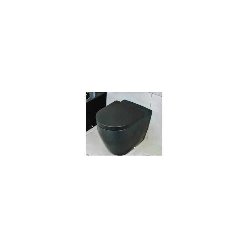 LINK PLUS GOCLEAN WC DECHARGE DE MUR NOIR  S - Ceramica Flaminia LK117RGNER CERAMICA FLAMINIA - 1