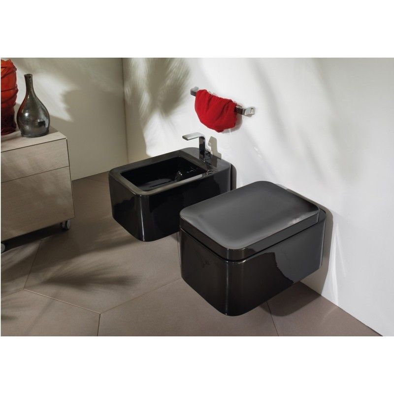 NILE VASO SOSPESO GOCLEAN NERO   - Ceramica Flaminia NL118GNER CERAMICA FLAMINIA - 1
