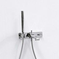 NOKE SPOUTH BATHTUB WITH MIXER & SHOWER BLACK GOLD - Ceramica Flaminia NK3290NE CERAMICA FLAMINIA - 1