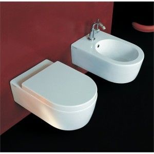 WALL-HANG BIDET LINK DECOR ORO-WHITE - Ceramica Flaminia 5051/BOR CERAMICA FLAMINIA - 1