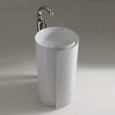 LAVABO MONOROLL 44 CENTRO STANZA LATTE  S - Ceramica Flaminia MR44CLAT CERAMICA FLAMINIA - 1
