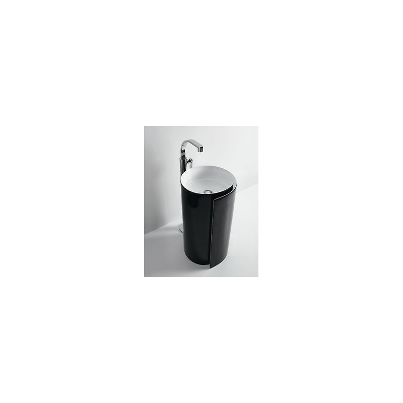 WASCHBECKEN  MONOROLL 44 FREESTANDING SCHWARZ  S - Ceramica Flaminia MR44CNER CERAMICA FLAMINIA - 1
