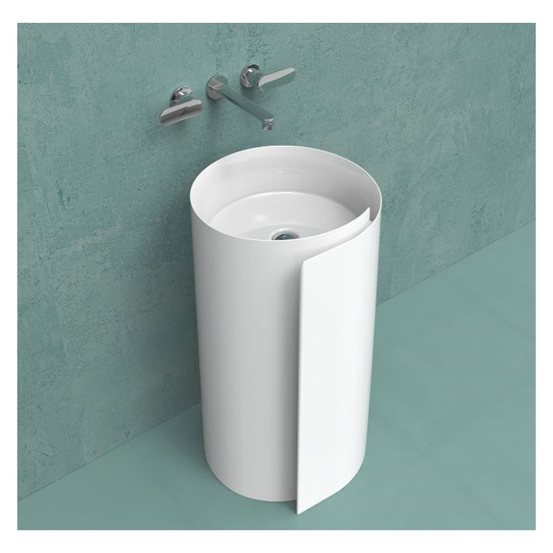 WASCHBECKEN  MONOROLL 44 WAND NUVOLA  S - Ceramica Flaminia MR44PNUV CERAMICA FLAMINIA - 1