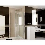 Easydue Angolo Ante Box Doccia  da  70X90cm Cromo  Cristallo 6mm Trasparente