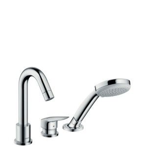 Logis Two hole, deck-mounted bath thermostat con hand shower Hansgrohe 71310000