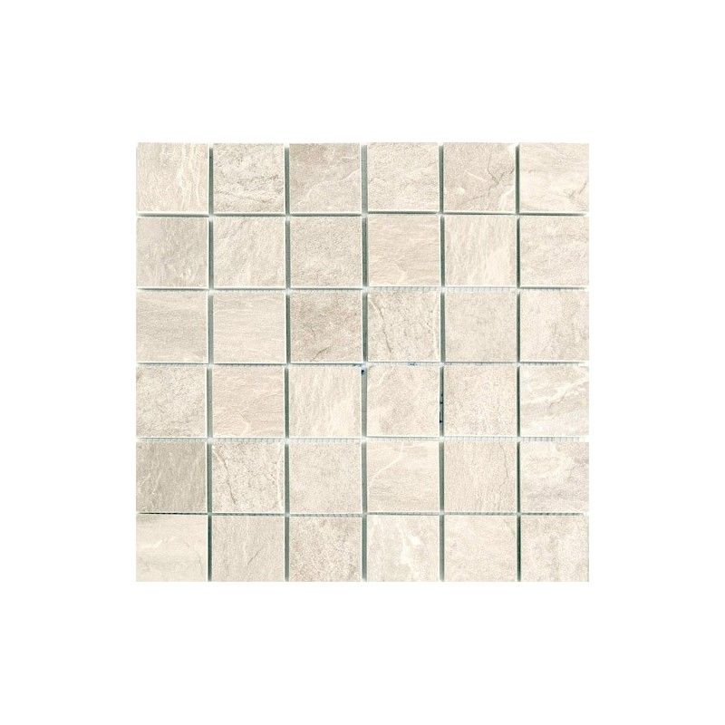 ARDOISE IVOIRE RECTIFIED   GRIP MOSAIC  5X5 - REX Ceramiche 739357 FLORIM LUXURY DESIGN - 1