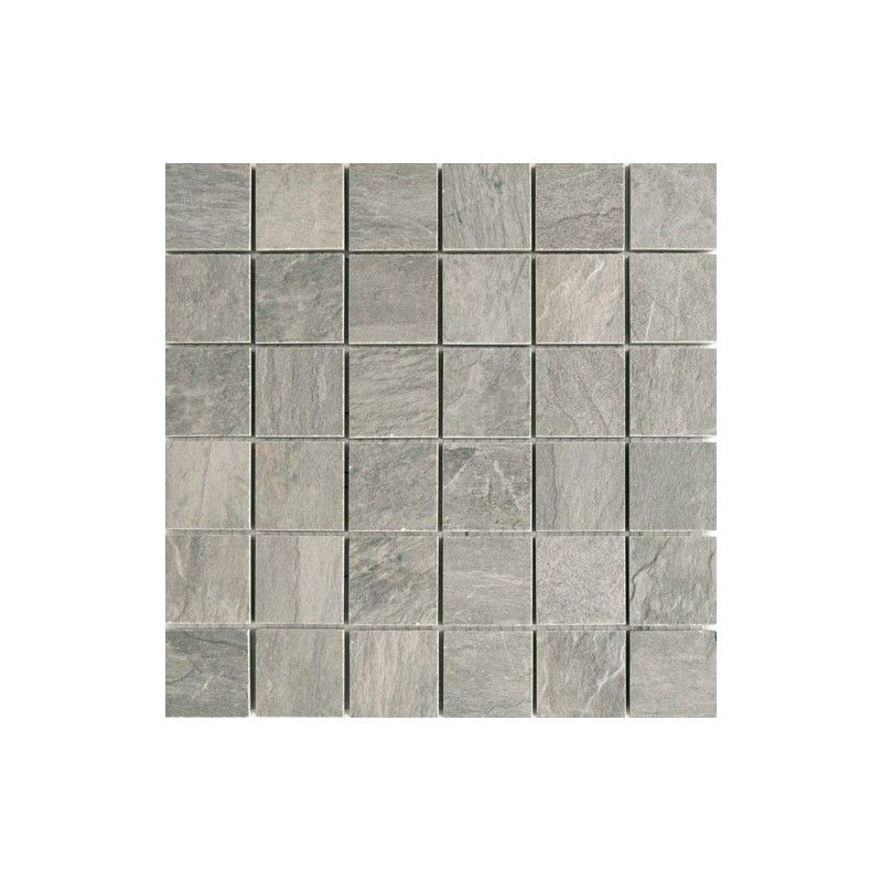 ARDOISE PLOMBE GRIP MOSAIK  5X5 - REX Ceramiche 739359 FLORIM LUXURY DESIGN - 1