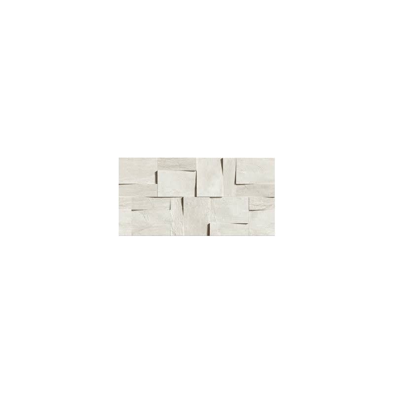 ARDOISE BLANC BRICK-MODUL 3D 30X30 - REX Ceramiche 739368 FLORIM LUXURY DESIGN - 1