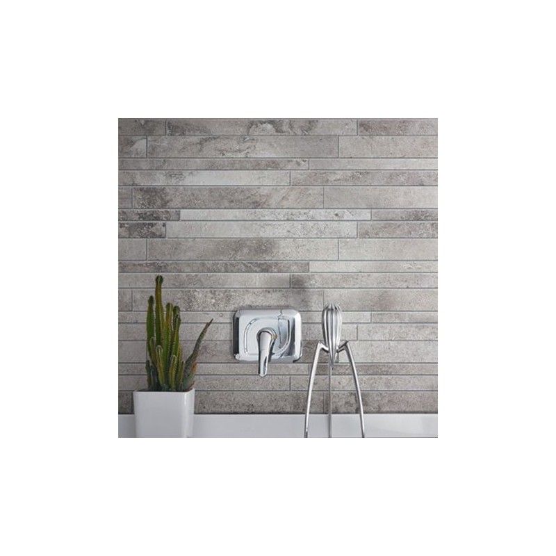LA ROCHE GREY MODULE DE LISTE MIX DECALE 21X40 - REX Ceramiche 742238 FLORIM LUXURY DESIGN - 1